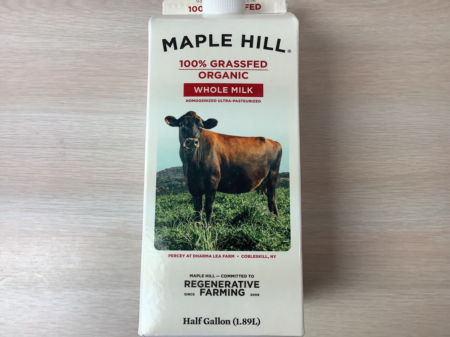 MAPLE HILL CREAMERY MILK WHOLE GRASSFED ORGANIC 64 OZ