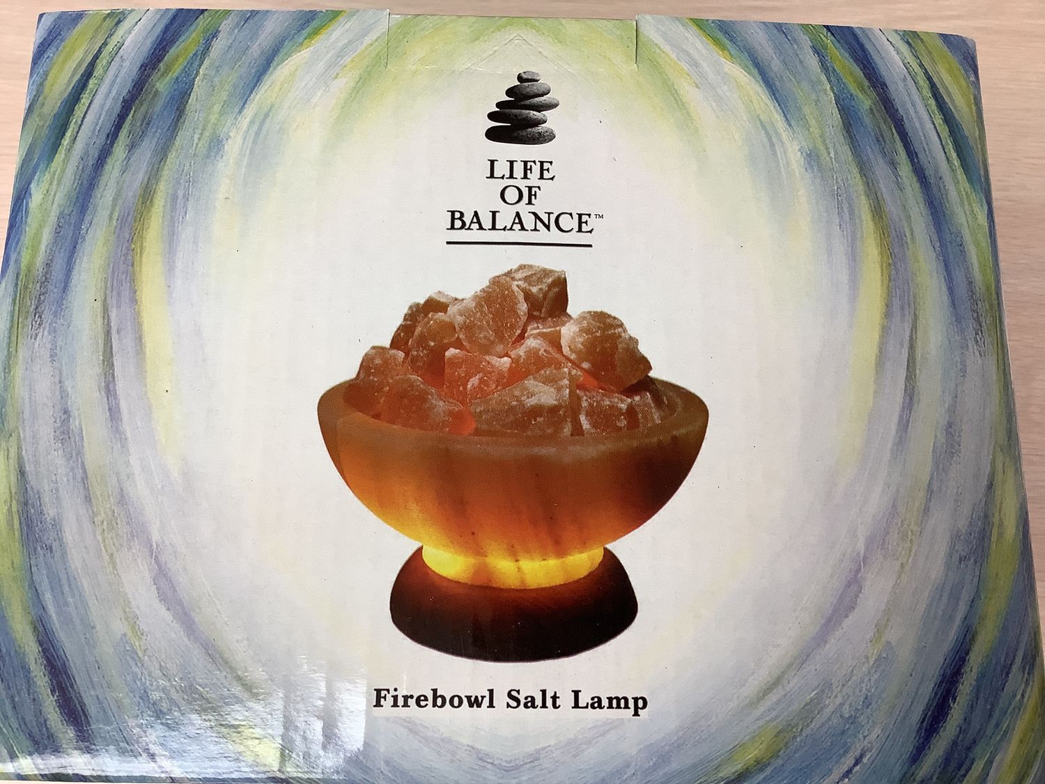 LIFE OF BALANCE Firebowl Salt Lamp 7 lbs