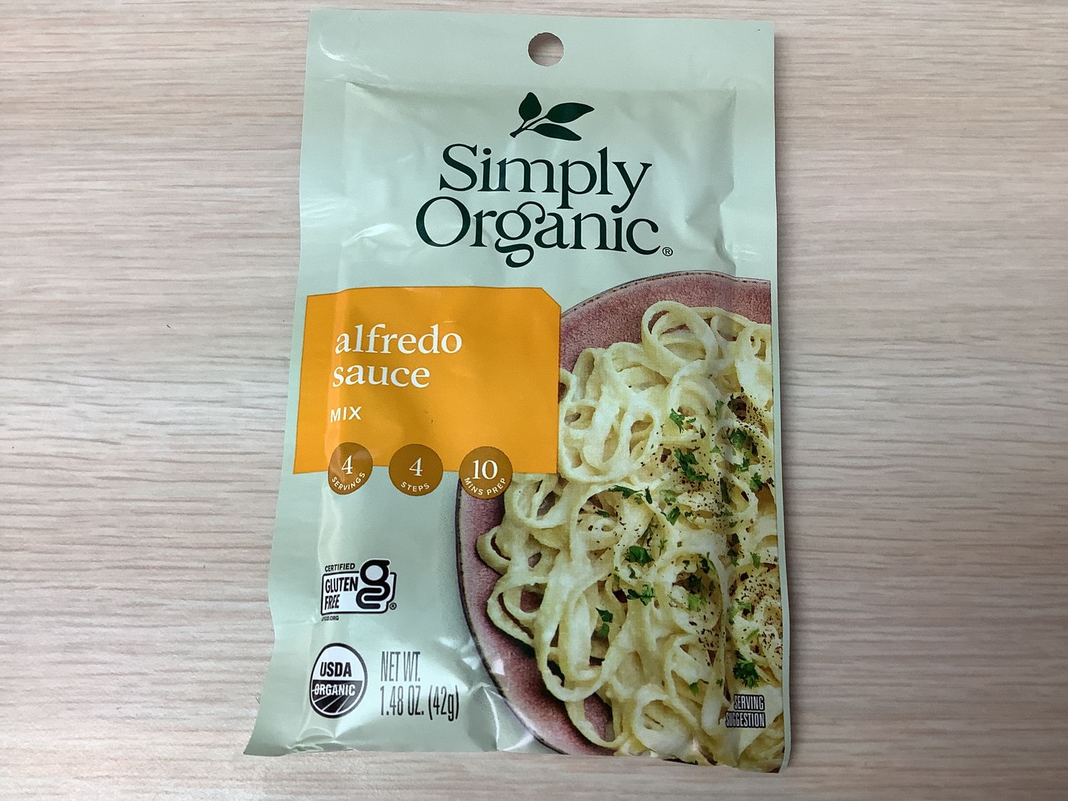 SIMPLY ORGANIC ALFREDO SAUCE MIX ORG 1.48 OZ