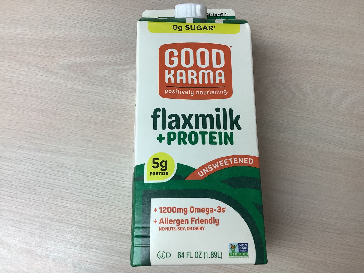 GOOD KARMA FLAX MILK + PROTEIN UNSWEET 64 FO