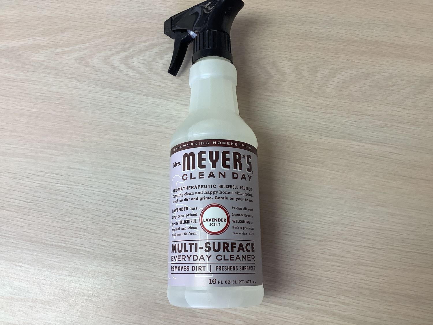MRS MEYERS MULTI-SURFACE CLEANER SPRAY LAVENDER 16 OZ