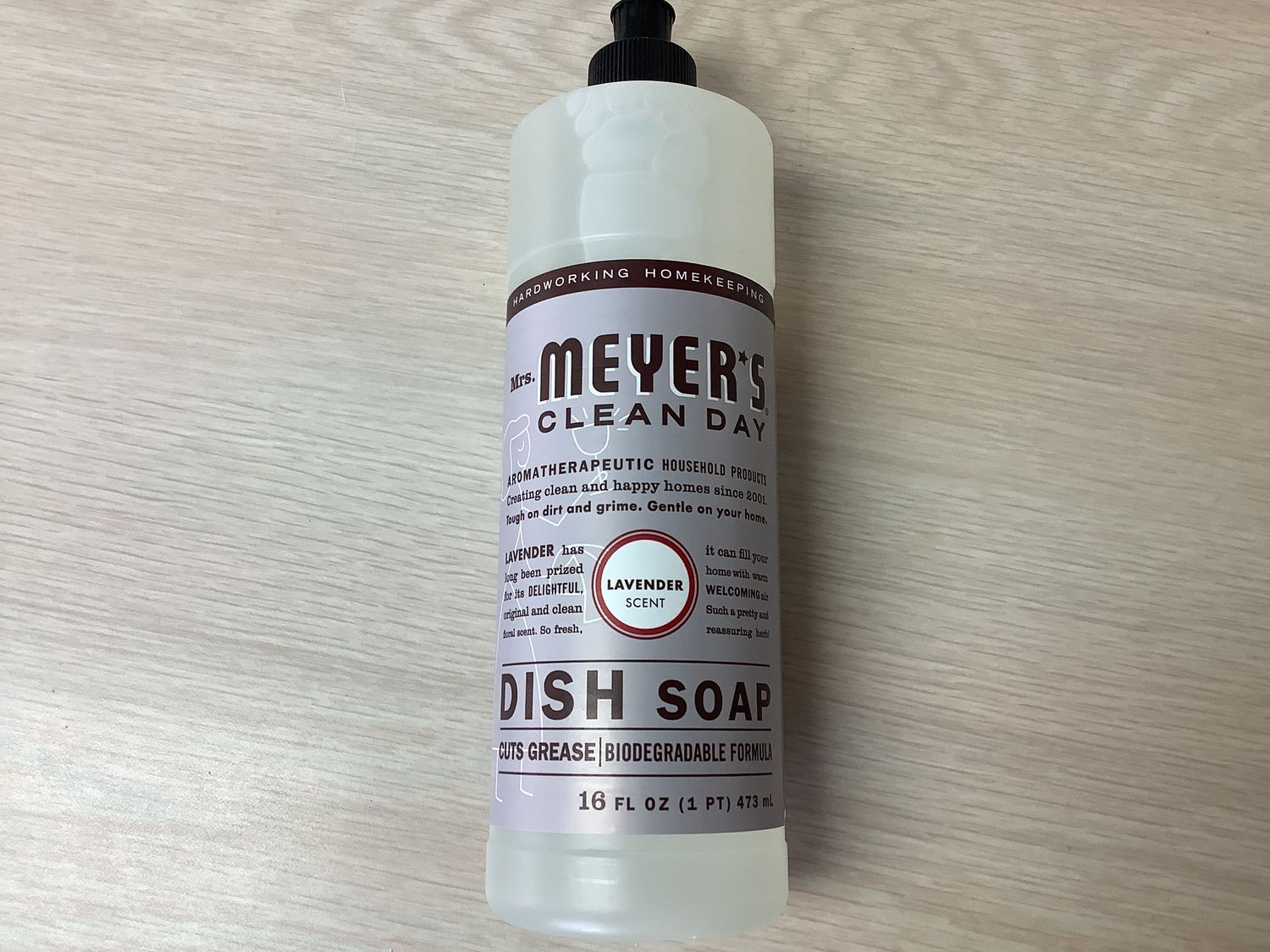 MRS MEYERS DISH SOAP LIQUID LAVENDER 16 OZ