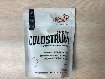 HEARTHY FOODS Colostrum Powder 3000 mg Grass-Fed 4 oz