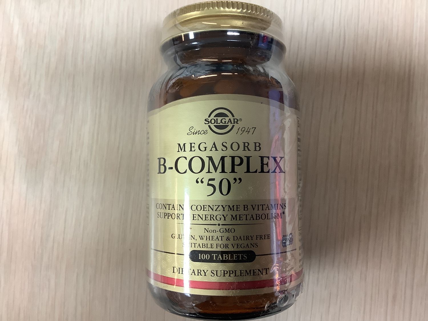 SOLGAR Megasorb B-Complex &quot;50&quot; Tablets 100