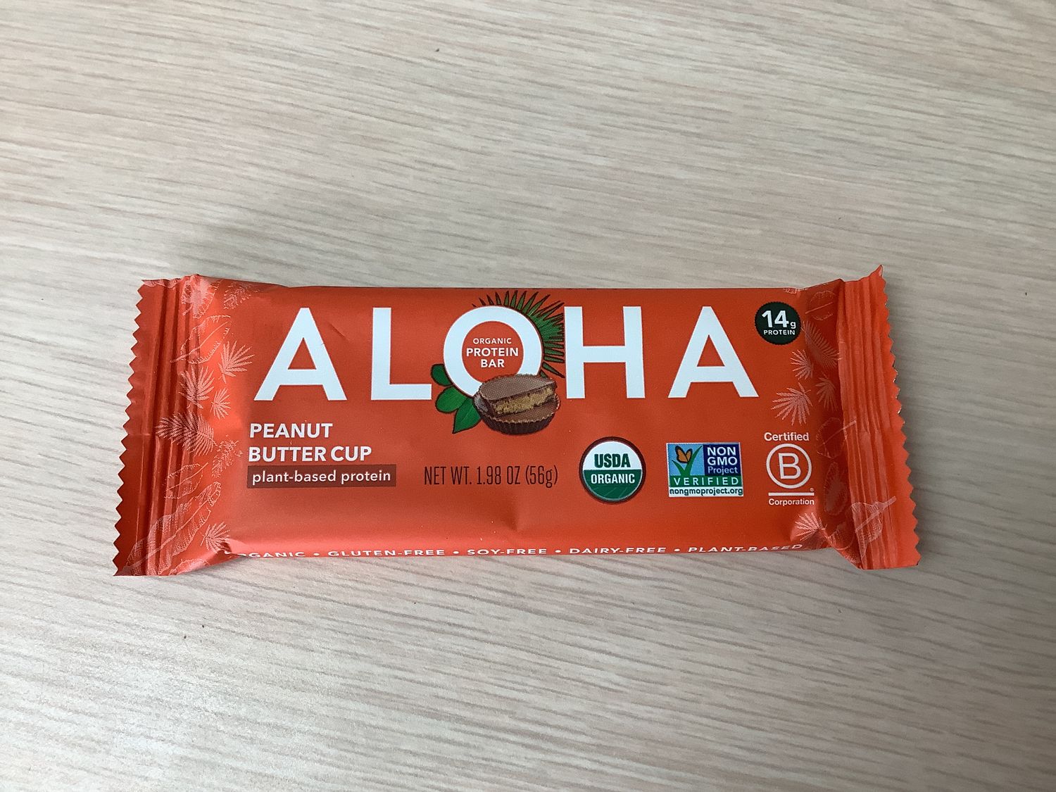 ALOHA PEANUT BUTTER CUP PROTEIN BAR single