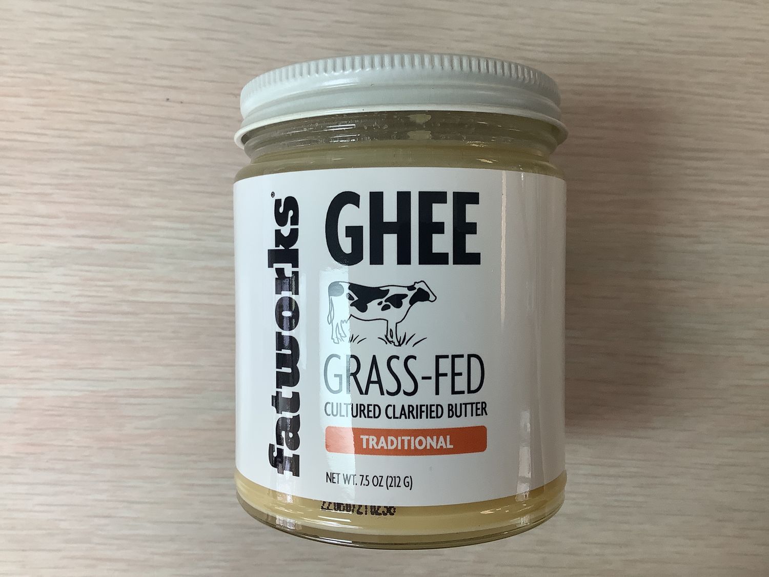 FATWORKS ORGANIC CULTURED GHEE BUTTER 7.5 OZ
