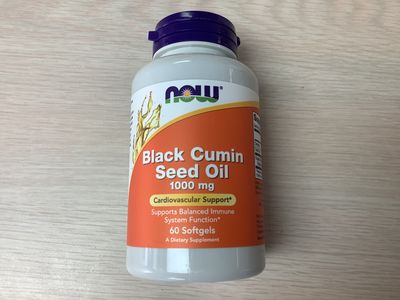 NOW Black Cumin Seed Oil (BLACK SEED OIL) 1000 mg 60 Softgels