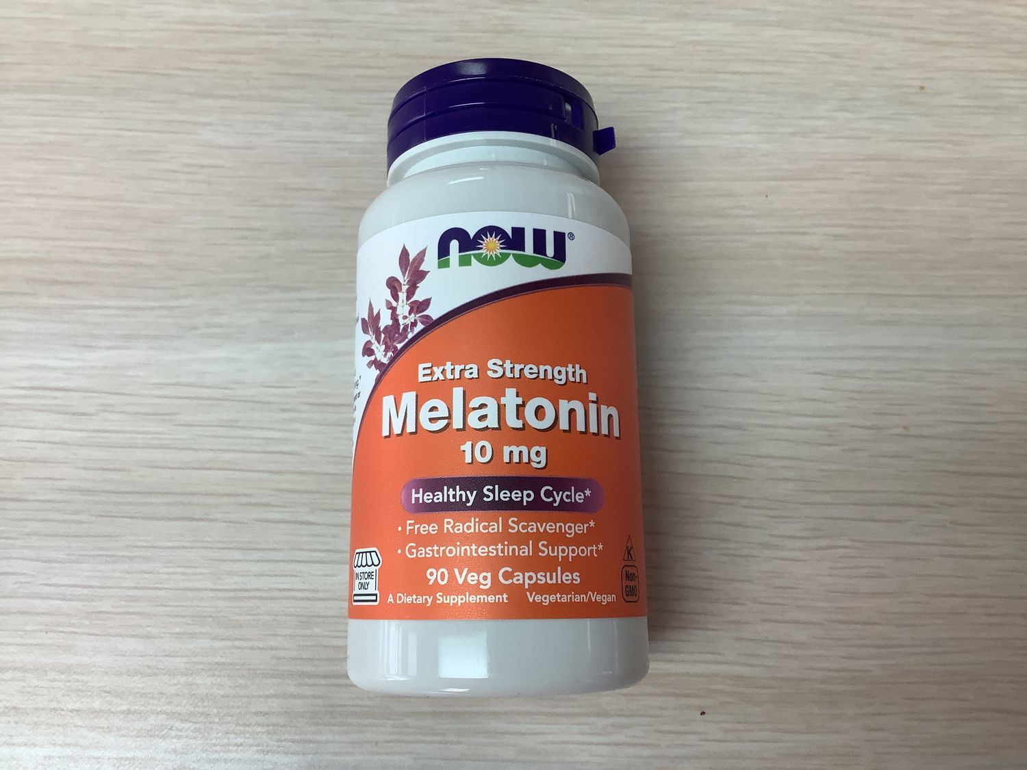 NOW MELATONIN EXTRA STRENGTH 10 MG 90 VEG CAPS (IN-STORE ONLY)