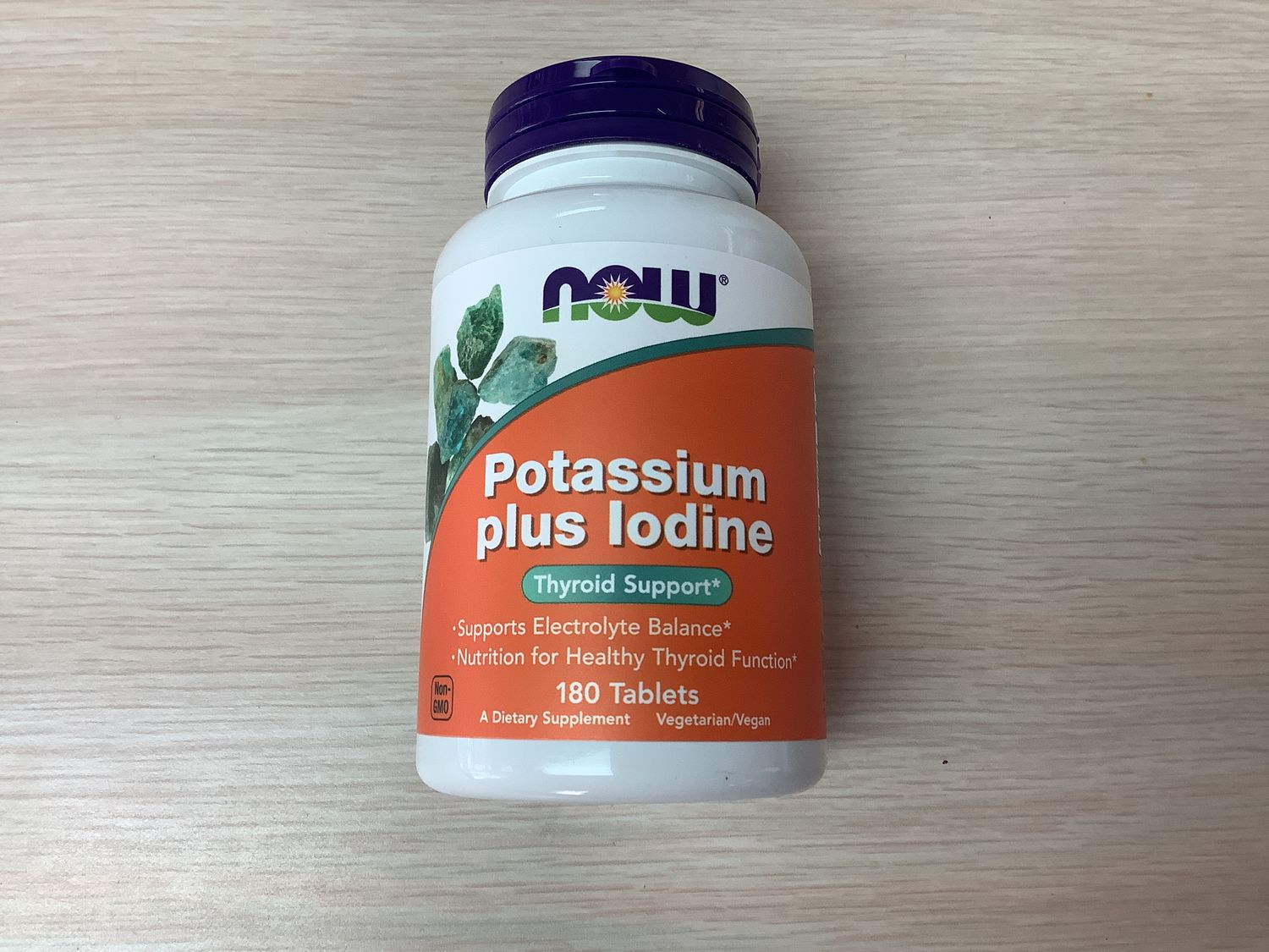 NOW POTASSIUM PLUS IODINE 180 TABS