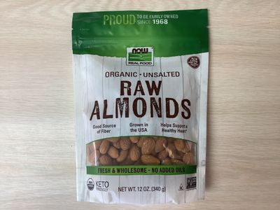 NOW ALMONDS ORGANIC RAW SHELLED 1 lbs