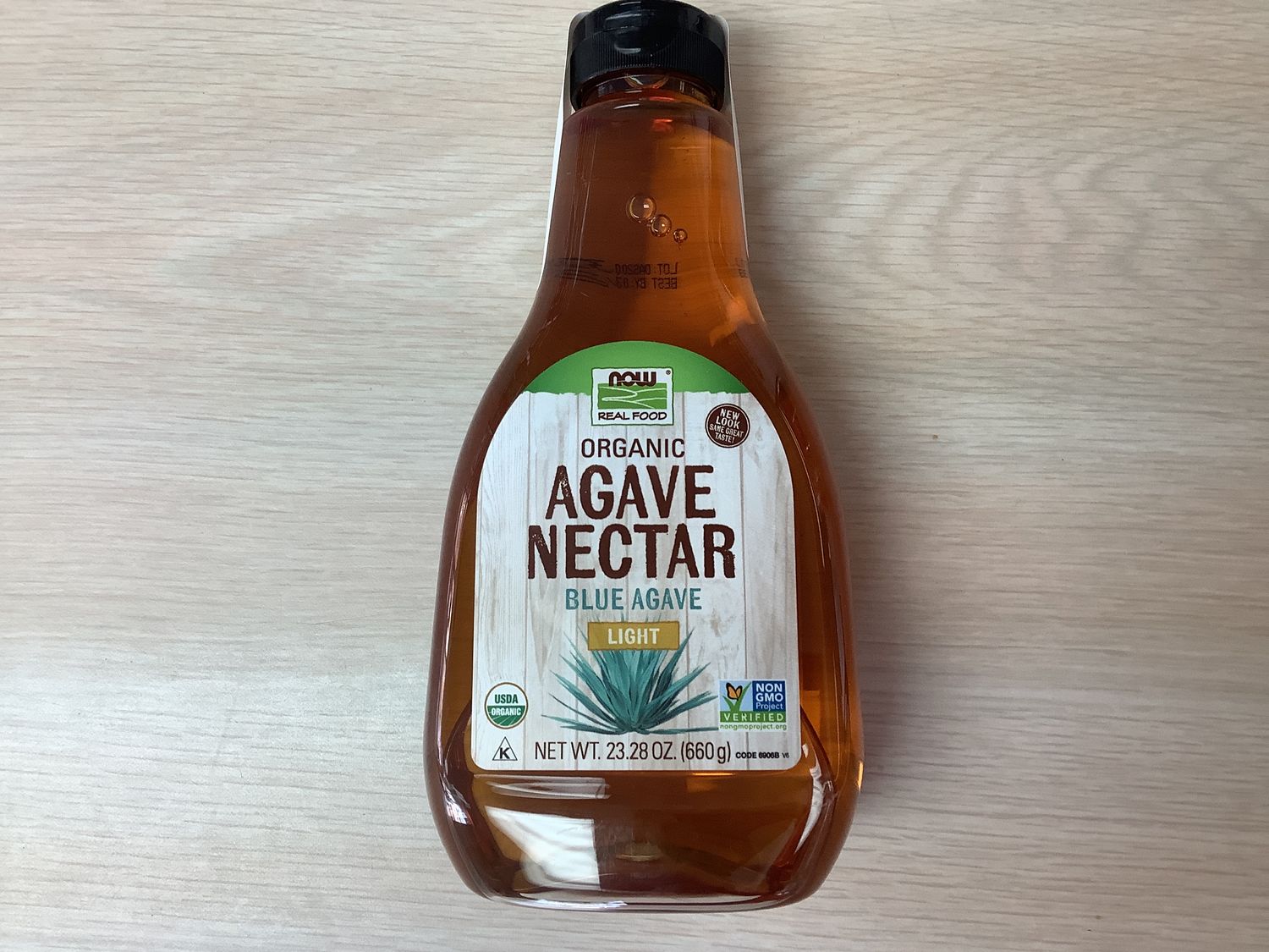 NOW AGAVE LIGHT ORGANIC BLUE AGAVE 23.3 OZ