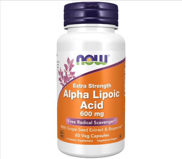NOW ALPHA LIPOIC ACID 600mg  60 VCAPS