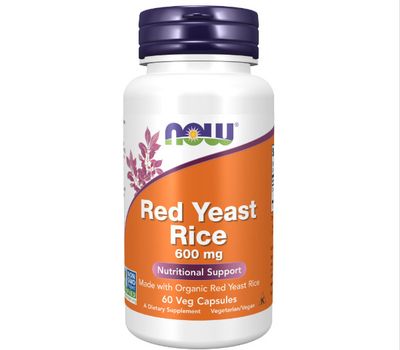 NOW RED YEAST RICE 600MG ORGANIC 60 VCAPS