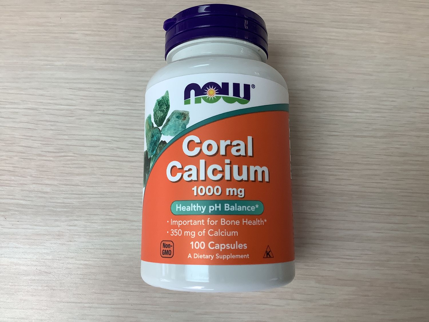 NOW Coral Calcium 1000 mg 100 Capsules