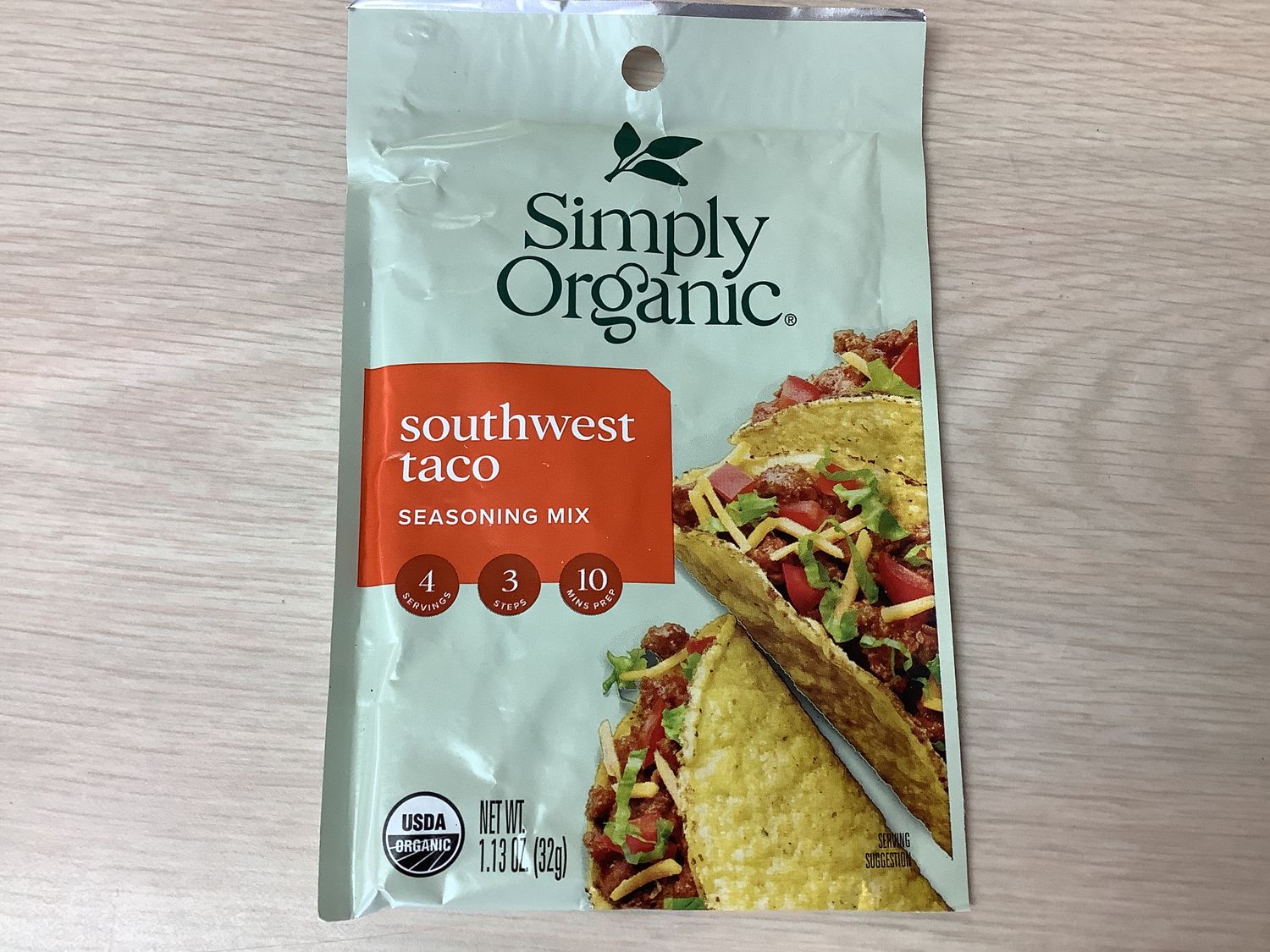 SIMPLY ORGANIC SOUTHWEST TACO MIX ORGANIC 1.13 OZ