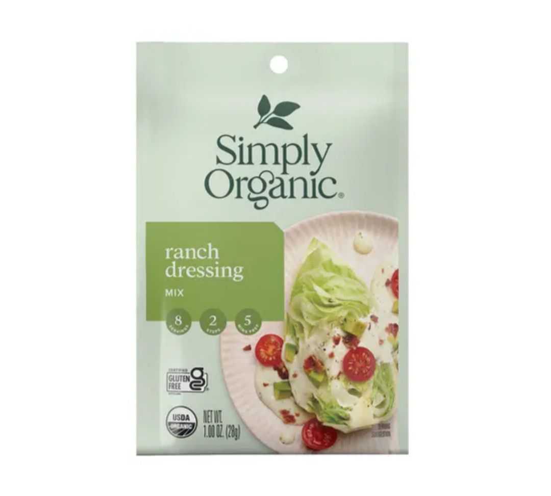 SIMPLY ORGANIC Ranch salad dressing mix 1.00 oz
