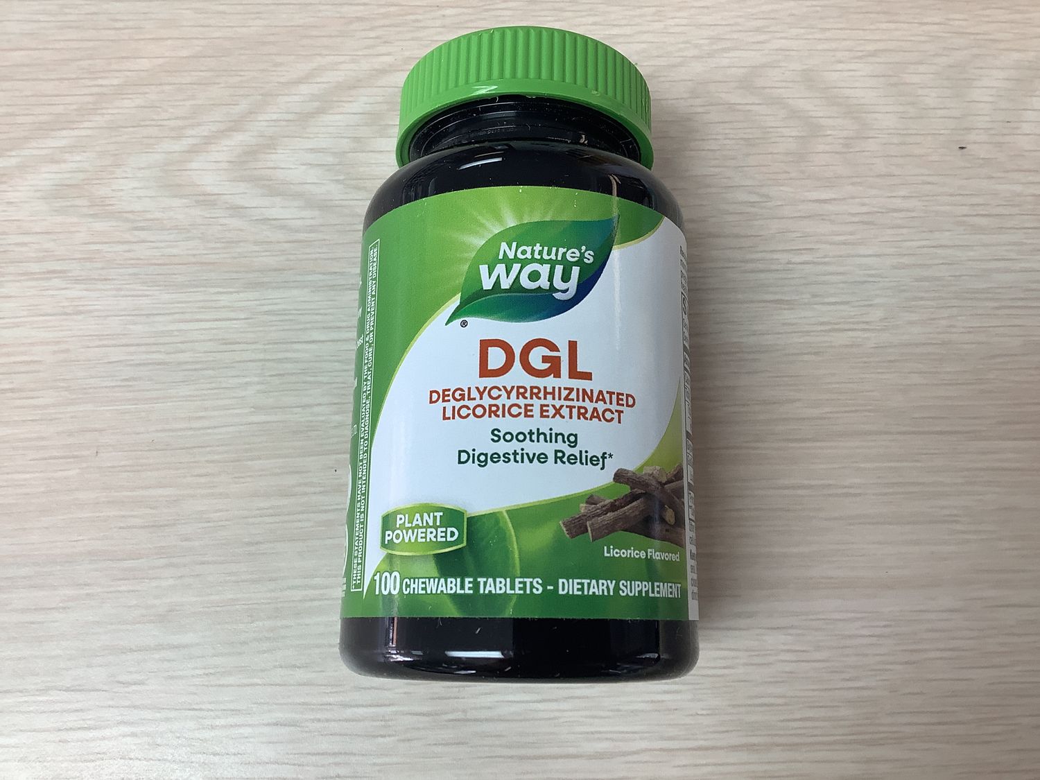 NATURES WAY DGL LICORICE EXTRACT 100 TB
