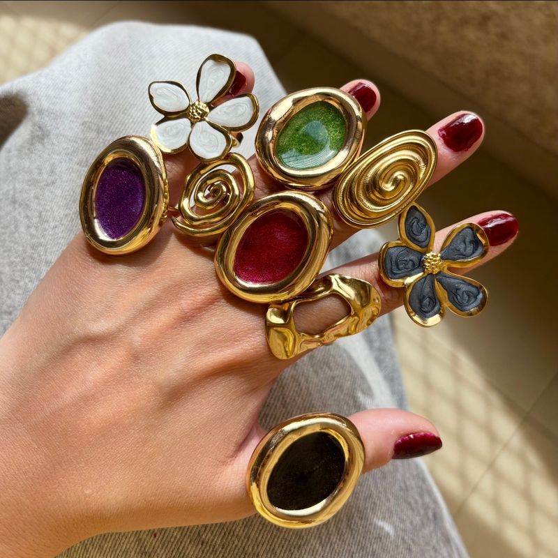 Anillo Golden Amatista