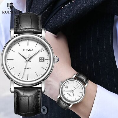 RUIMAS Fashion Mens Quartz Watches Sapphire Sport Wristwatch Waterproof Large Dial Business Casual Watch Clock Montre Homme