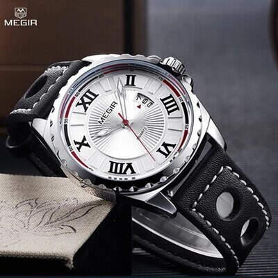 MEGIR Men's Watches Top Brand Luxury Sports Military Wristwatch Fashion Casual Quartz Watch Date Clock Relogio Masculino 1019
