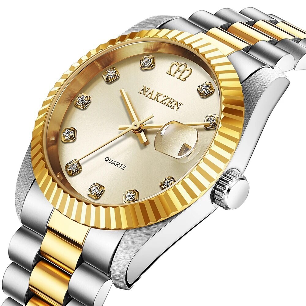 2020 Top Brand NAKZEN Luxury Men&#39;s Watch 30m Waterproof Date Clock Male Sports Watches Men Quartz Wrist Watch Relogio Masculino