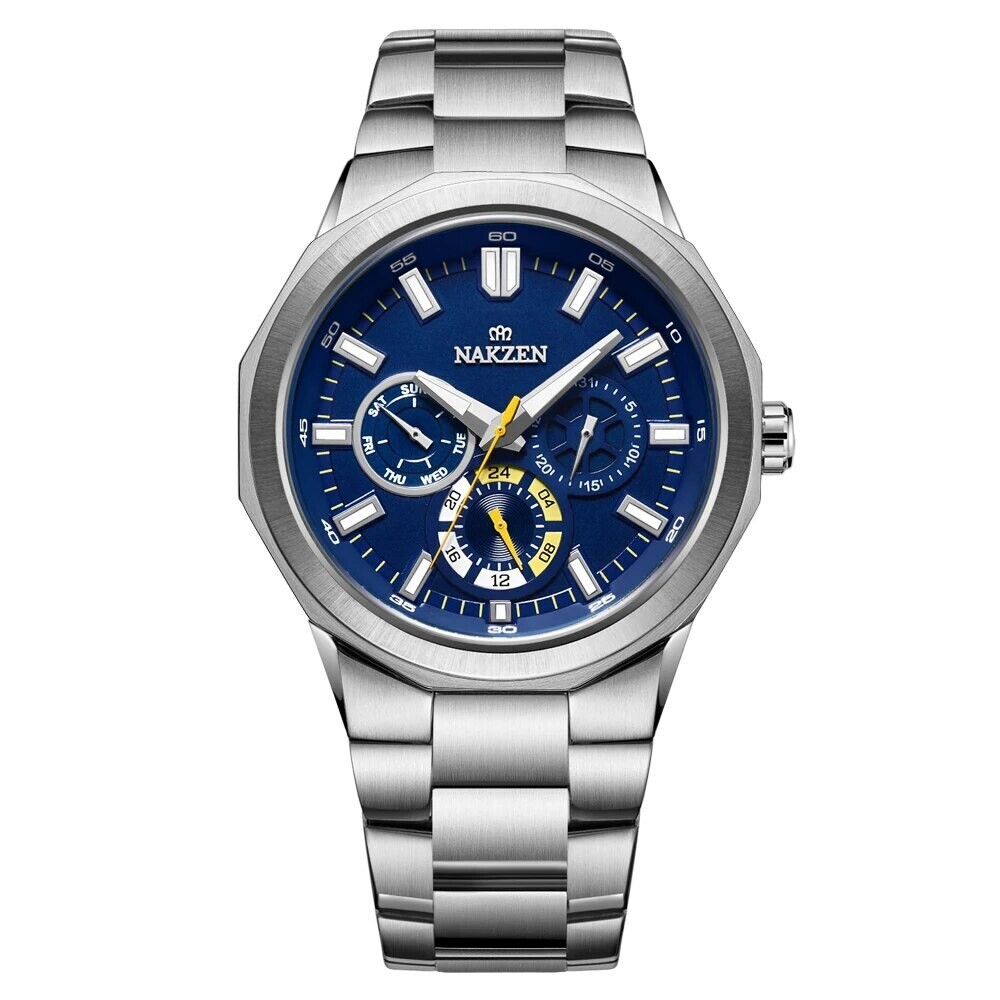 NAKZEN 2020 Quartz Watch Men Top Brand Luxury Waterproof Wristwatch Male Business Military Relogio Masculino Clock +Box