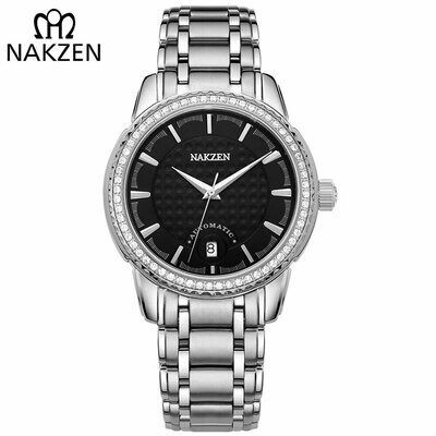 NAKZEN Men Mechanical Watch Men's Automatic Miyota 8215 Movement Diamond Watches Sapphire Wrist Watch Male Waterproof Clock 6020