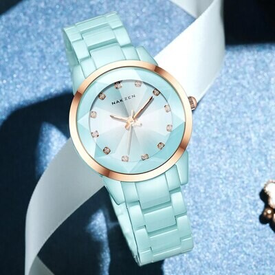 NAKZEN Women Watches Reloj Mujer Fashion Casual Ladies Bracelet Colorful Ceramic Watch Top Brand Luxury Dress Female Clock