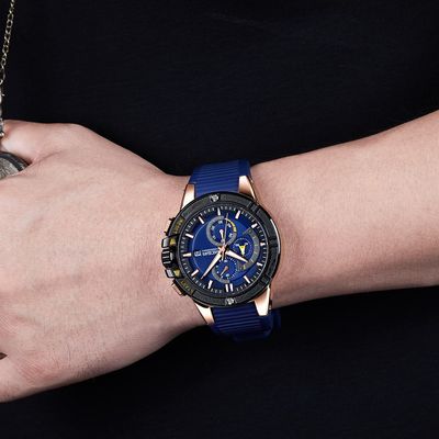 MEGIR Quartz Watches for Men Luxury Sport Military Wristwatches Waterproof Man Clock Date Chronograph Relogio Masculino 2095