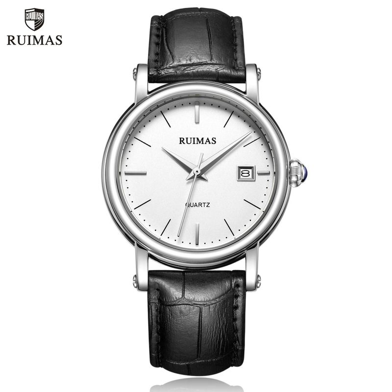 RUIMAS Fashion Mens Quartz Watches Sapphire Sport Wristwatch Waterproof Large Dial Business Casual Watch Clock Montre Homme
