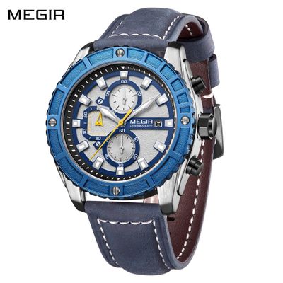MEGIR Fashion Men's Sport Watches Waterproof Luminous Man Quartz Military Wristwatch Clock Gift for Men Relogio Masculino 2119