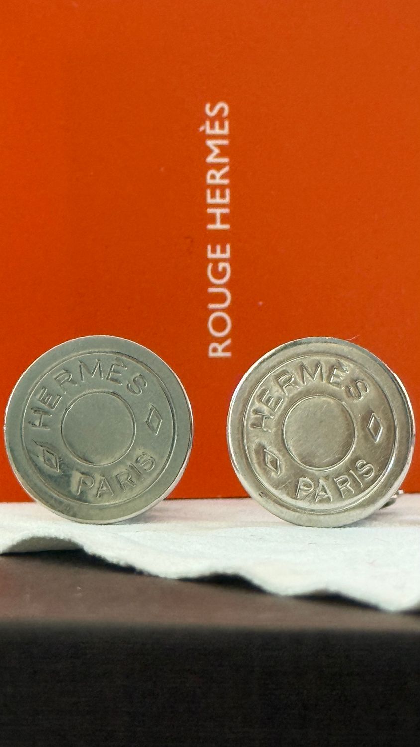 Hermès "Sellier" clip-on earrings