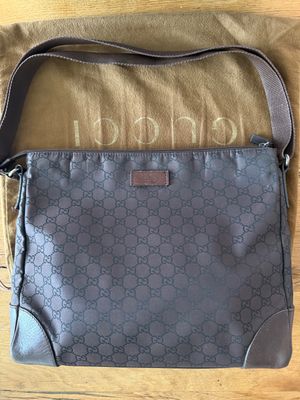 Gucci GG Monogram Nylon "Heritage" Messenger Bag