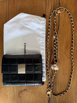 Chanel Chocolate Bar Trifold Wallet