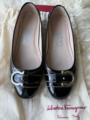 Salvatore Ferragamo Calandra 1 cm Nero Patentcalf - Black Patent Leather Driving Shoes