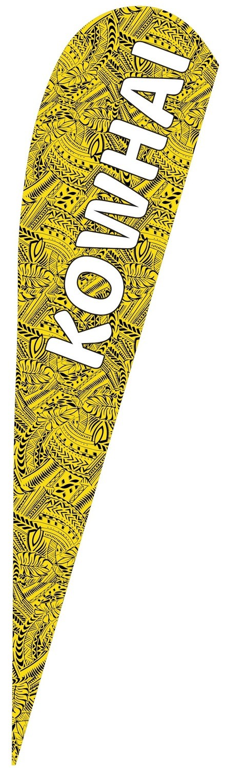 Teardrop 5.0m Single Sided. From $290+gst. including pole &amp; bag.
