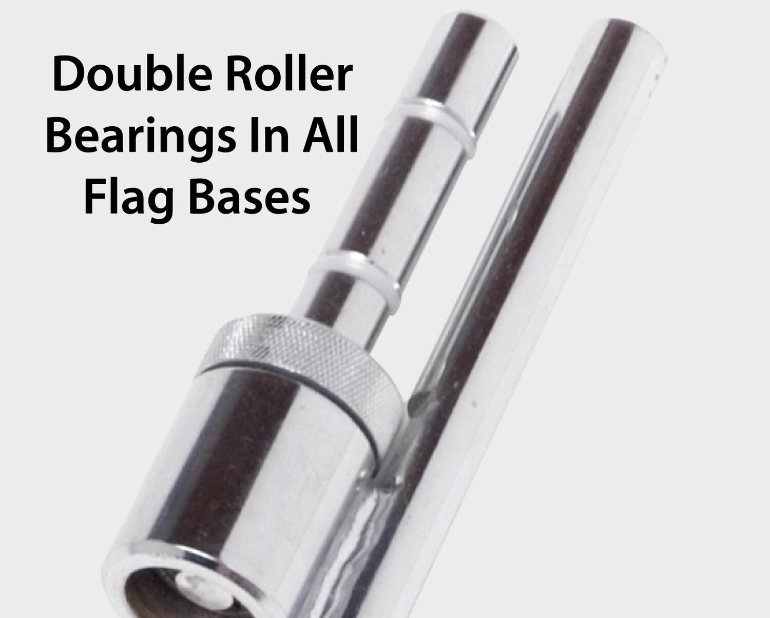 Double roller bearing flag mounts. 7 Year warranty.