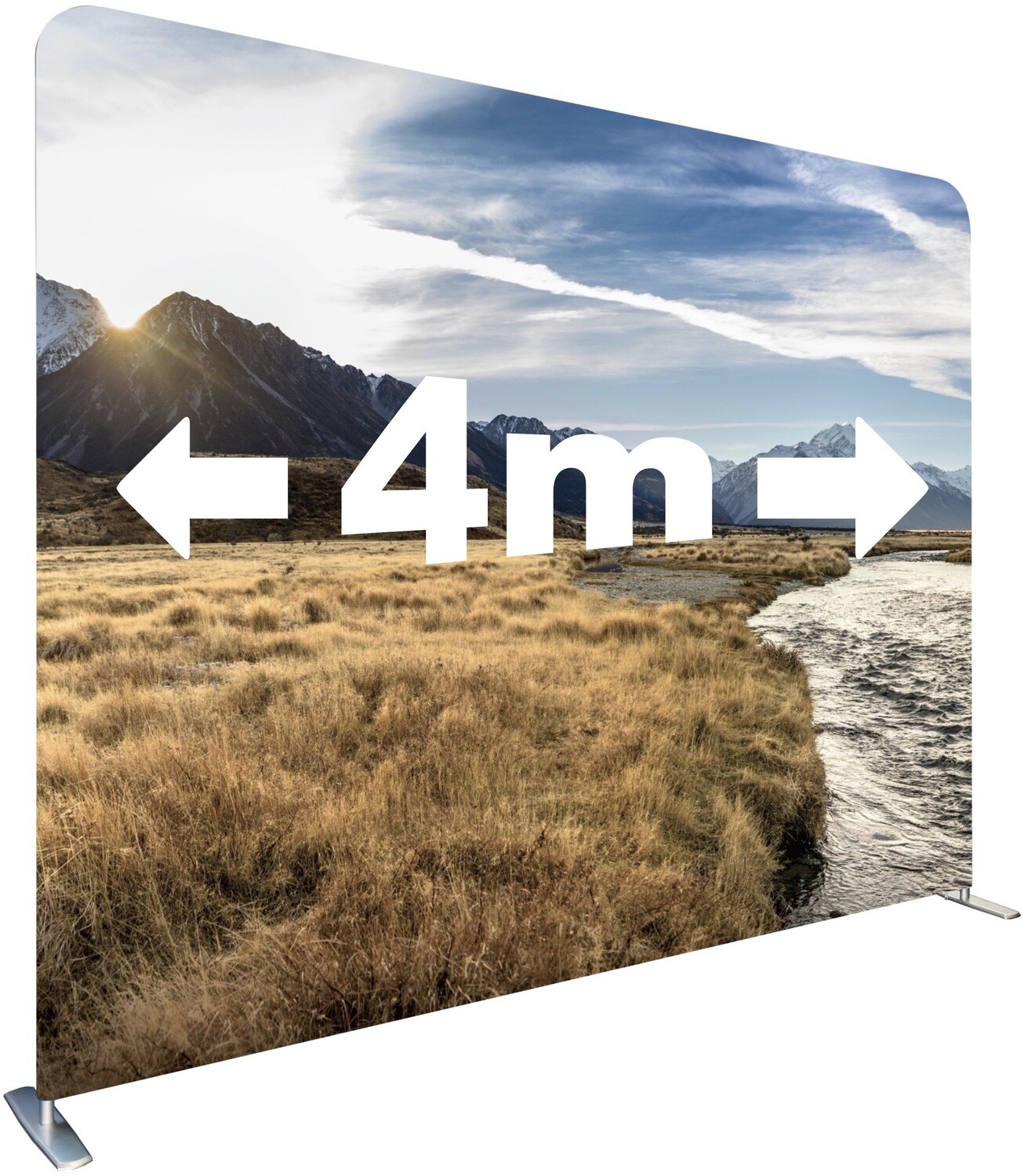Waveline 2.3m high x 4m wide. $1795.00 frame and panel!