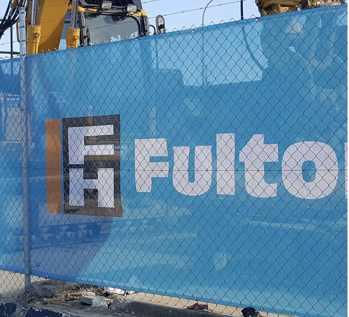FULL COLOUR CONSTRUCTION FENCE WRAP.