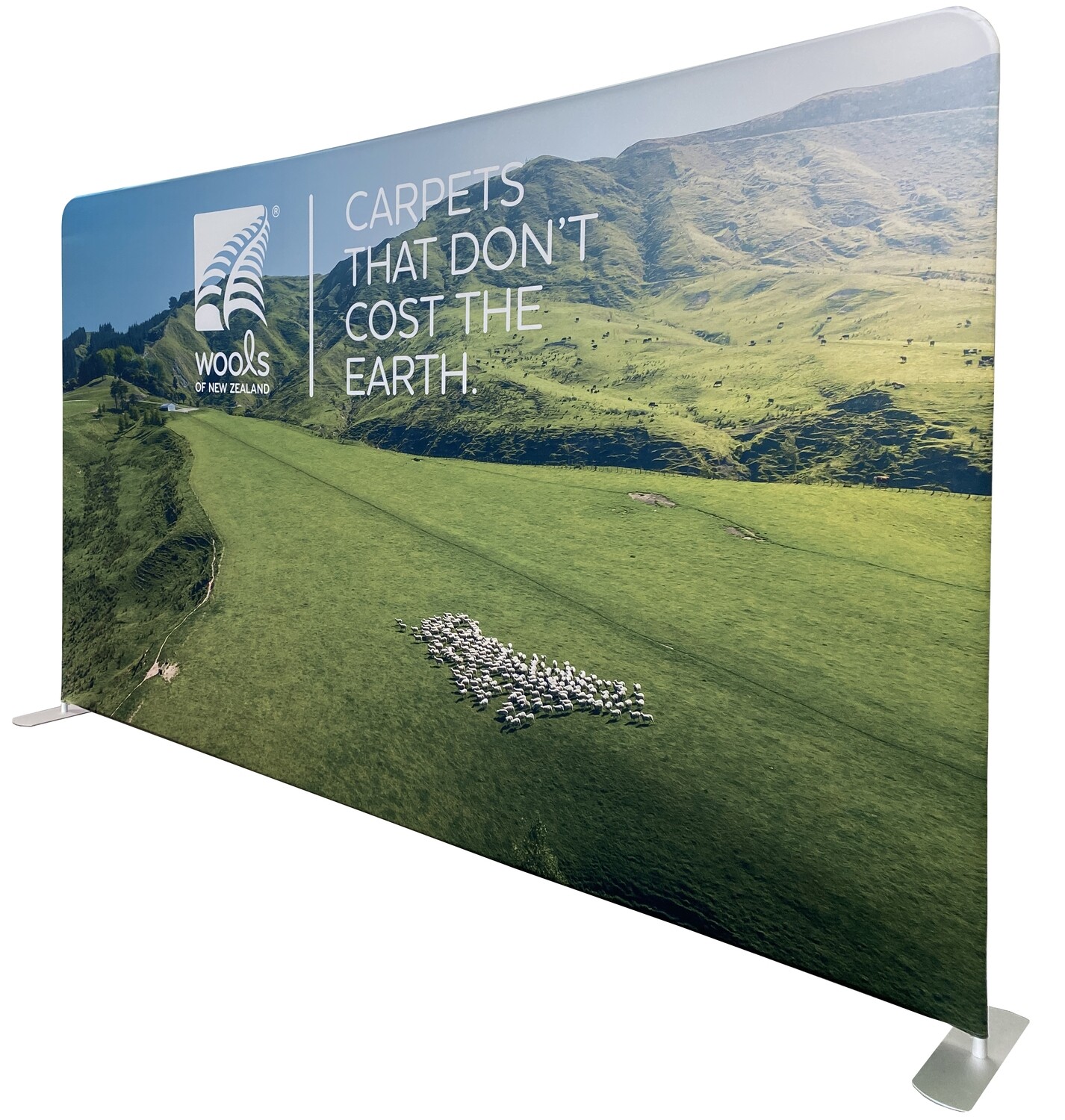 Waveline 2.3m high x 4m wide. $1795.00 frame and panel!