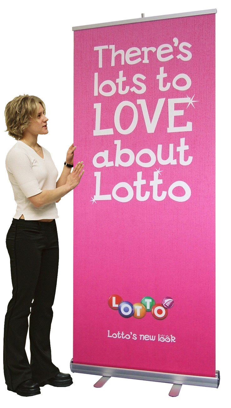 Bravo Bannerstand .85m wide. 7 year warranty. From $190.00!