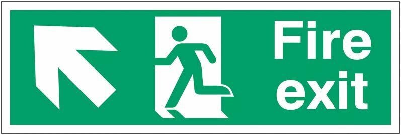 Fire Exit - Up Left Direction