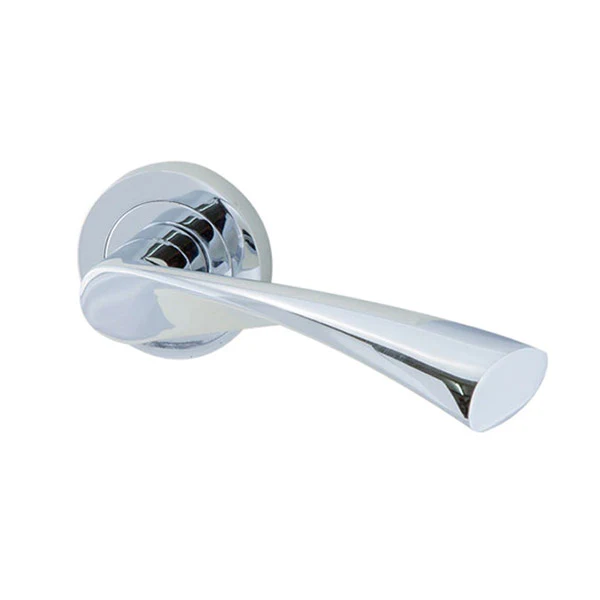 LR246 Lever Door Handle on Sprung Round Rose