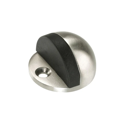40x25mm Oval Floor Mounted Door Stop with Rubber Buffer
