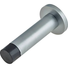 75mm Skirting Mounted Door Stop on Round Face Fixing Rose