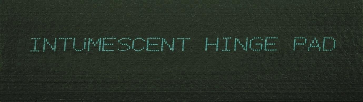 Intumescent Flexifire Hinge Pads  100x30x1mm Black (x6)