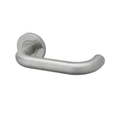 LR500C Lever Door Handle on Sprung Round Rose