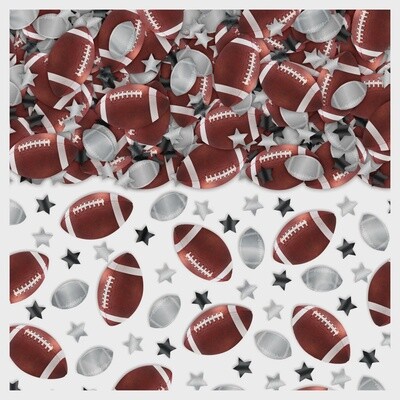 Footballs &amp; Stars Confetti