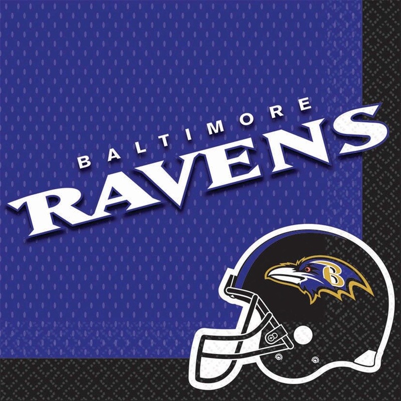 Baltimore Ravens Luncheon Napkins 16ct