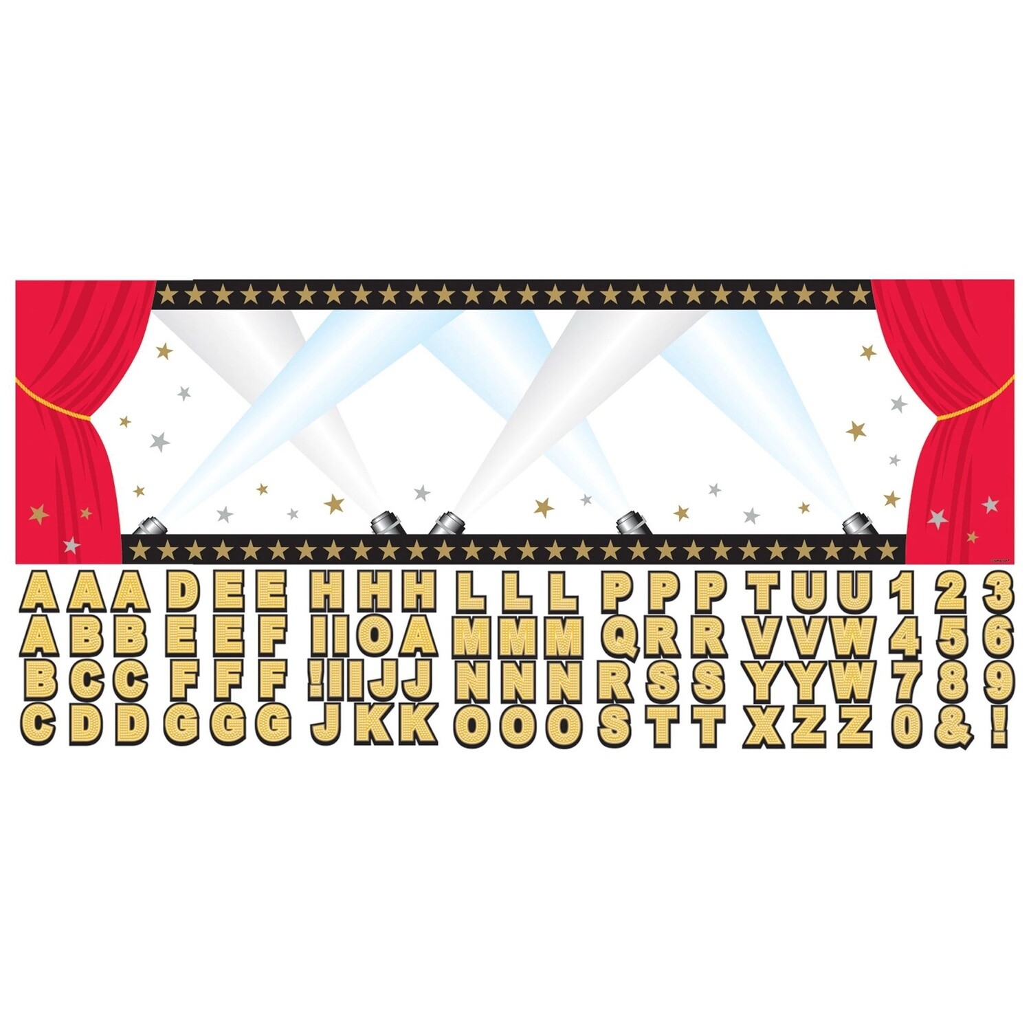 Giant Hollywood Personalized Banner Kit